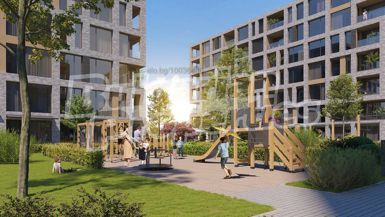 Foto 2 von 12 — AMur Gardens - висок клас комплекс със зеленина, детска площадка и магазини в Костинброд