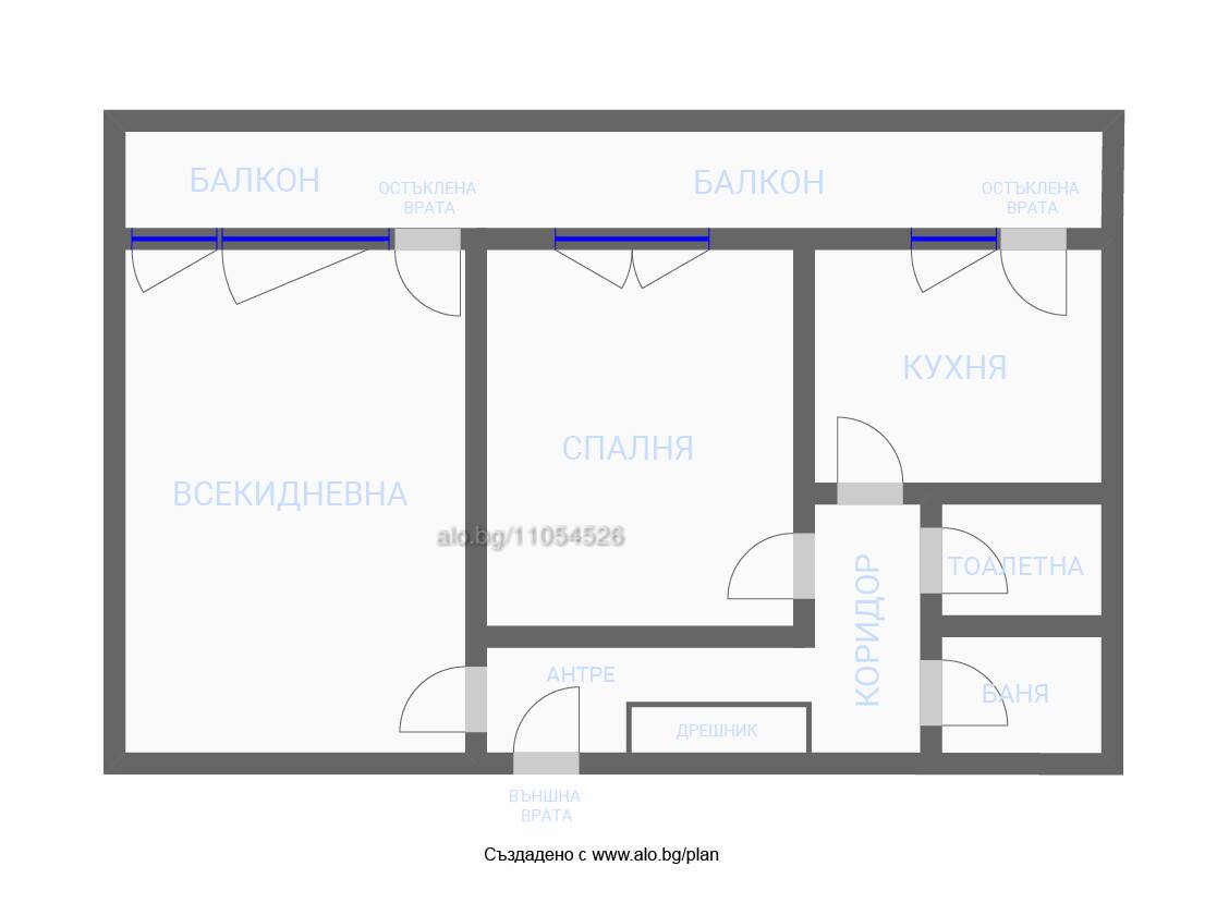 Foto 6 von 12 — Собственик продава 2-стаен апартамент от 62,42 кв.м., в гр. София, кв. „Гоце Делчев“
