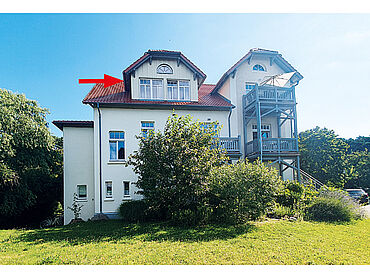 Foto 1 von 4 — Ferienwohnung im DG der denkmalgeschützten "Villa Glückauf"
