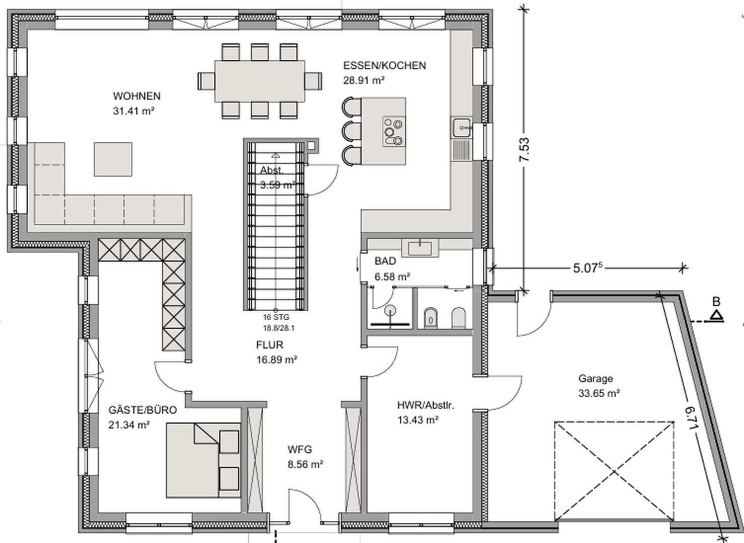 Foto 12 von 12 — Luxuriöser Bungalow direkt an der Landesgrenze zu Schwanewede ** 719.000 VB oder Preisvorschlag**