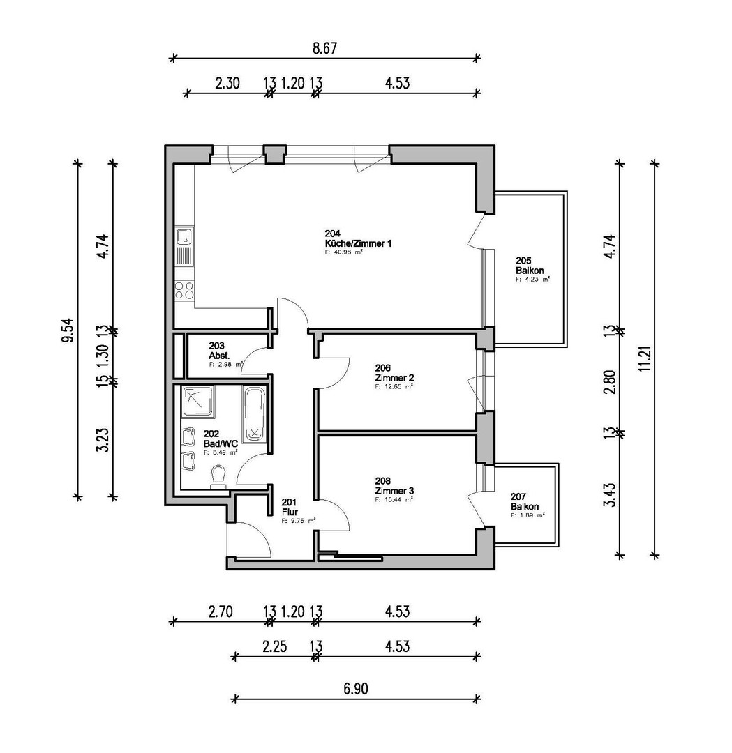 Foto 5 von 7 — LICHTDURCHFLUTETE WOHNUNG IM 3.OG MIT WESERBLICK IN 1. REIHE - BEZUGSFREI - AKTUELL FERIENWOHNUNG