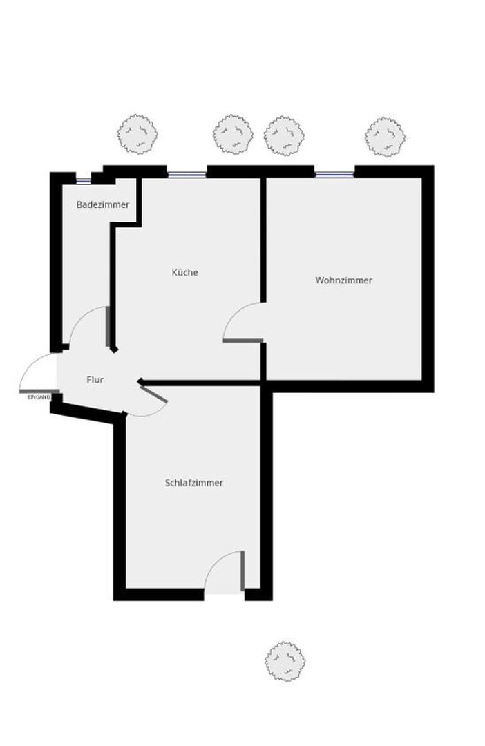 Foto 3 von 3 — Charmante 2-Zimmer-Altbauwohnung mit großer Wohnküche – unmittelbar angrenzend zum UKE