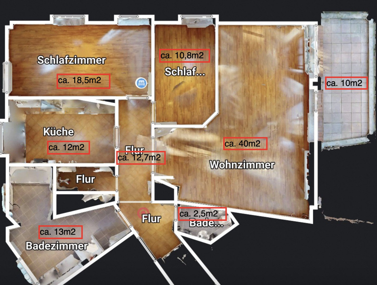 Foto 4 von 12 — Modernes Wohnen in Sasel: 3,5 Zimmer, Südwest-Balkon, Aufzug & 2 TG-Plätze