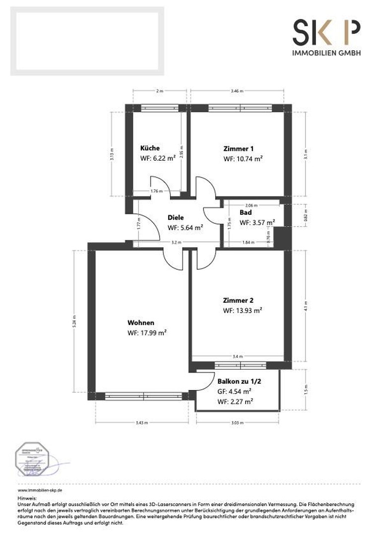 Foto 11 von 11 — Renovierungsbedürftige 3-Zimmer-Wohnung - Direkt vom Eigentümer!