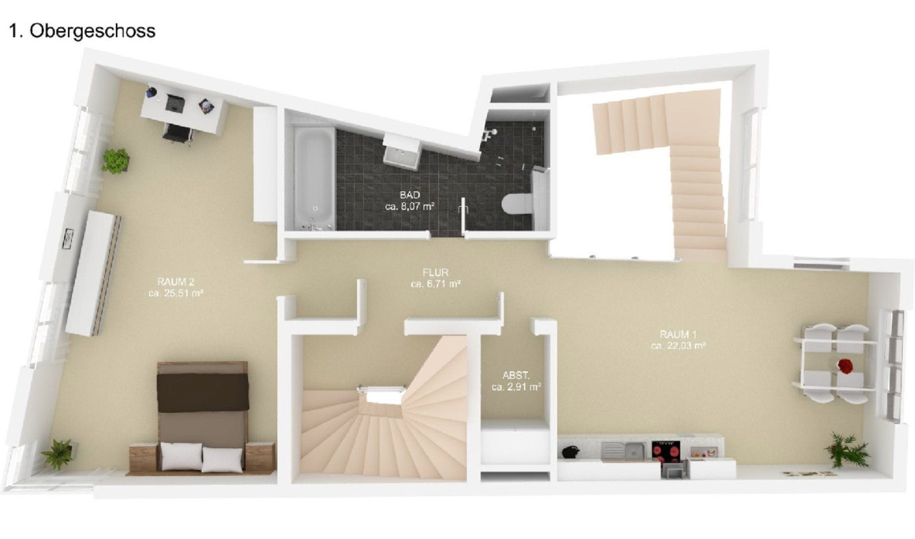 Foto 12 von 12 — Schöne Wohnung über 2 Ebenen im Bremer Viertel