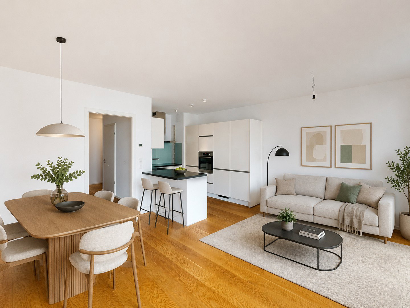 Foto 6 von 12 — Moderne 3-Zimmer-Wohnung mit Dachterrasse, Balkon und Tiefgaragenstellplatz in der HafenCity