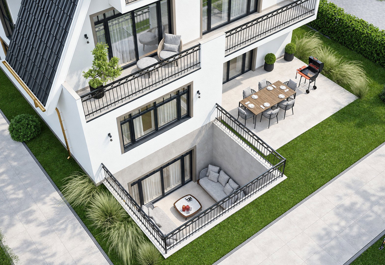 Foto 3 von 12 — BIETERVERFAHREN – ERSTBEZUG: 4-ZIMMER-MAISONETTEWOHNUNG MIT GARTEN