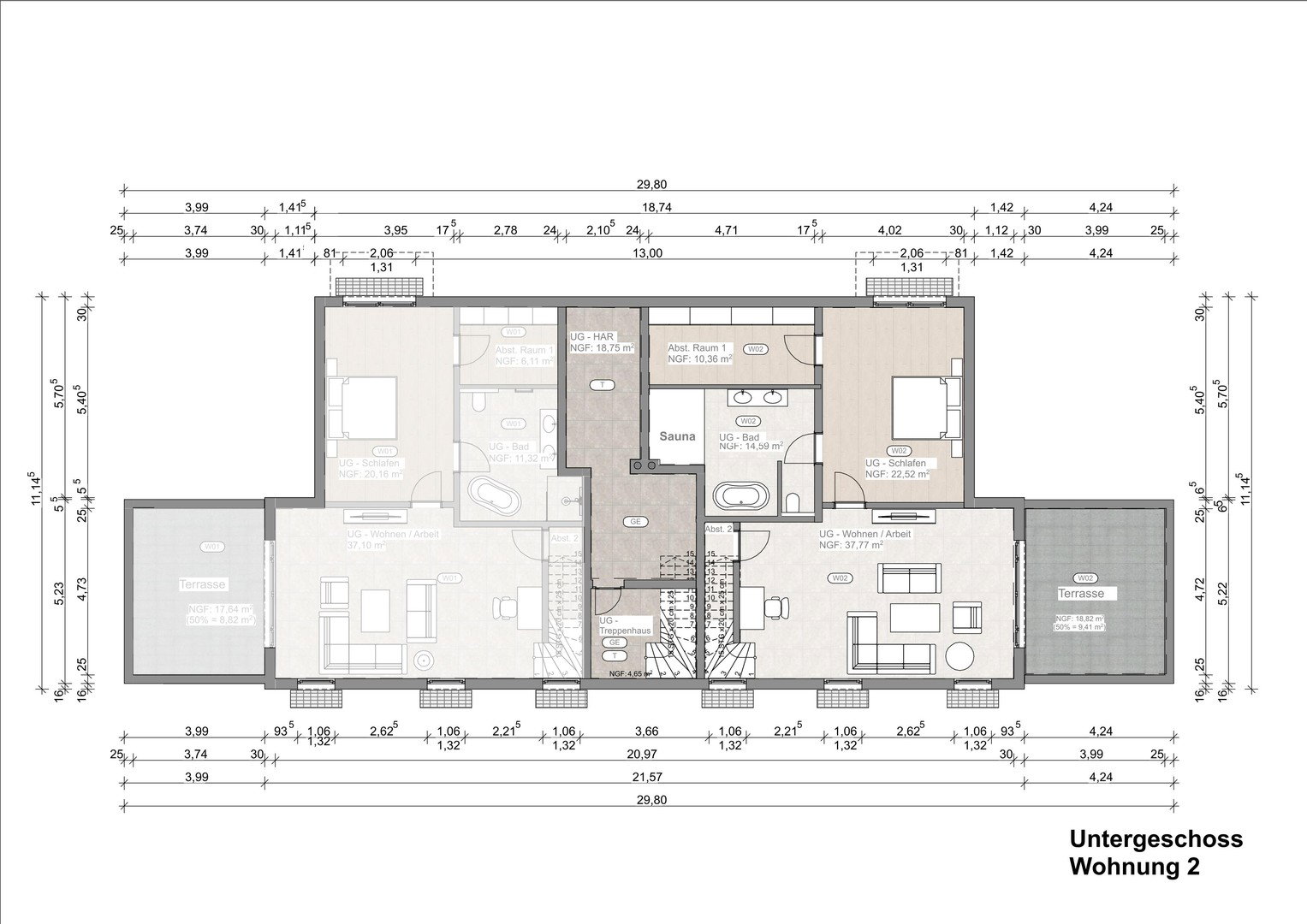 Foto 7 von 12 — BIETERVERFAHREN – ERSTBEZUG: 4-ZIMMER-MAISONETTEWOHNUNG MIT GARTEN