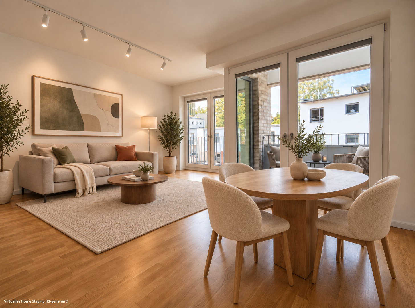 Foto 4 von 12 — Modern & sofort bezugsfrei: 3-Zi.-Wohnung mit 2 Bädern & Loggia – provisionsfrei