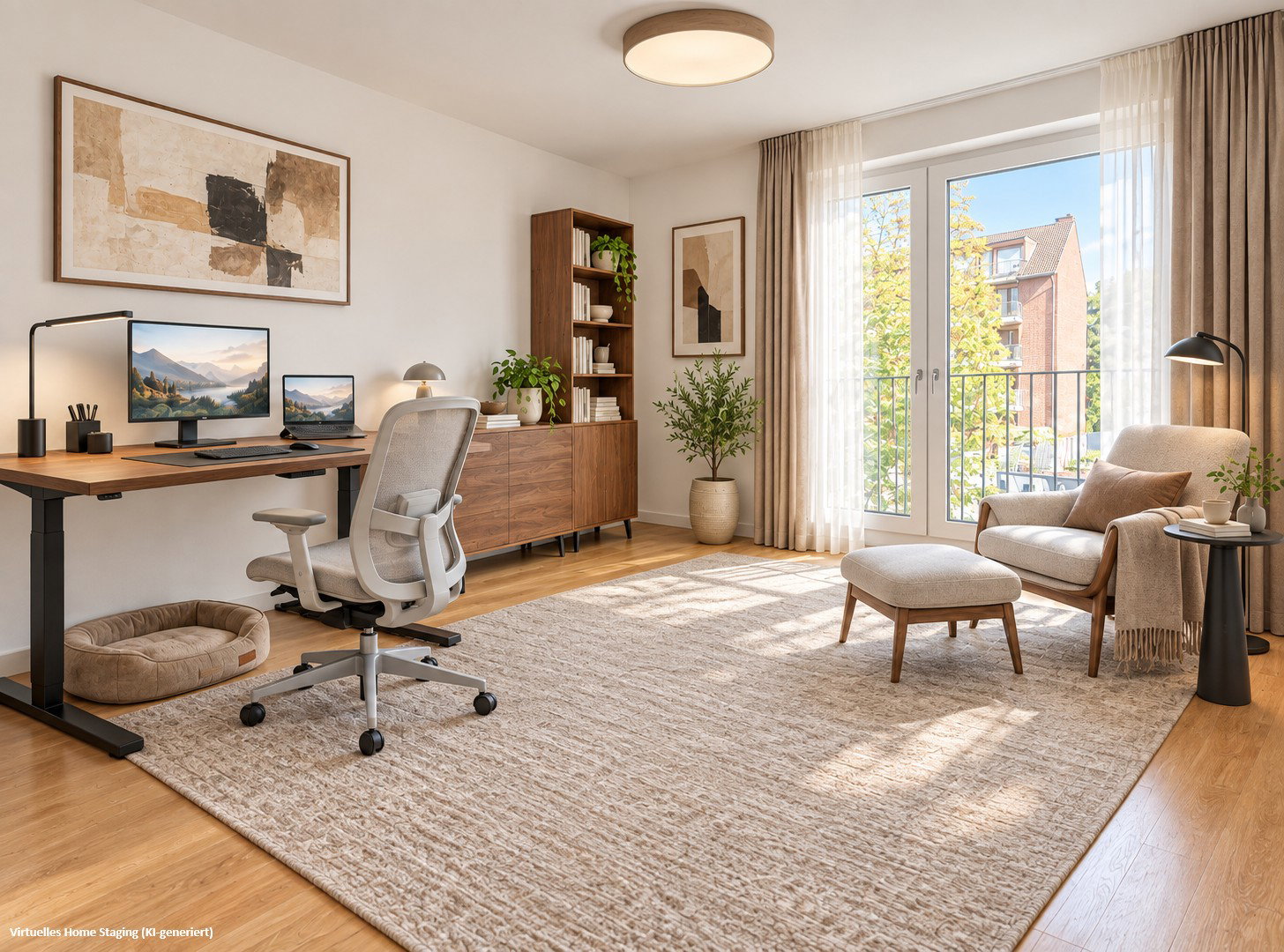 Foto 9 von 12 — Modern & sofort bezugsfrei: 3-Zi.-Wohnung mit 2 Bädern & Loggia – provisionsfrei
