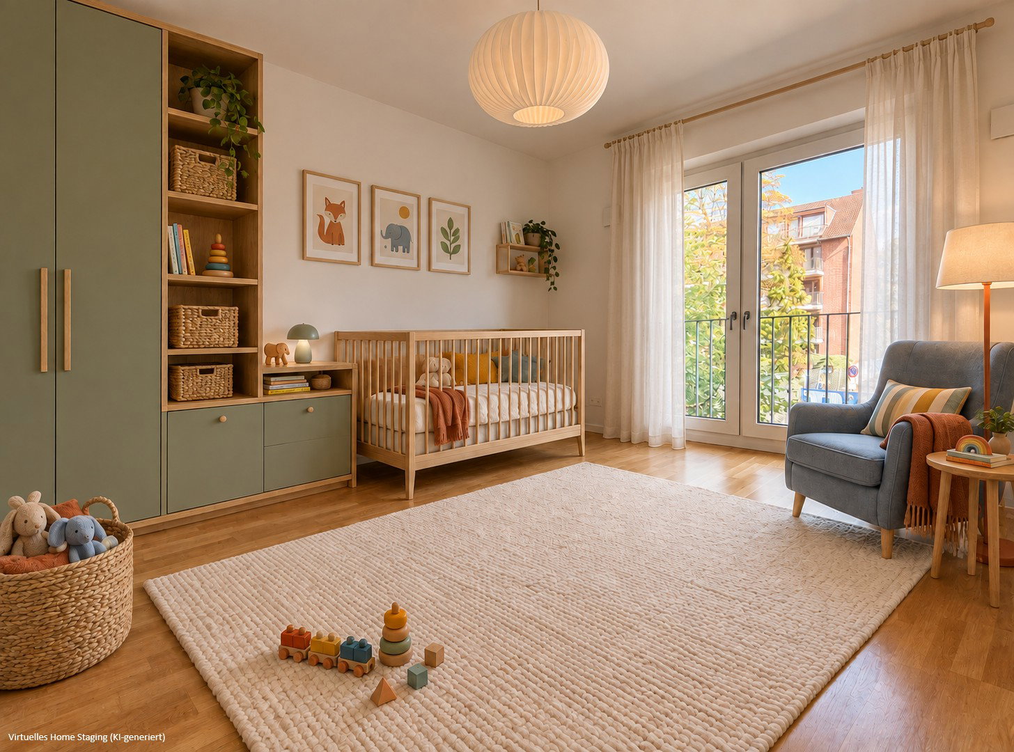 Foto 8 von 12 — Modern & sofort bezugsfrei: 3-Zi.-Wohnung mit 2 Bädern & Loggia – provisionsfrei