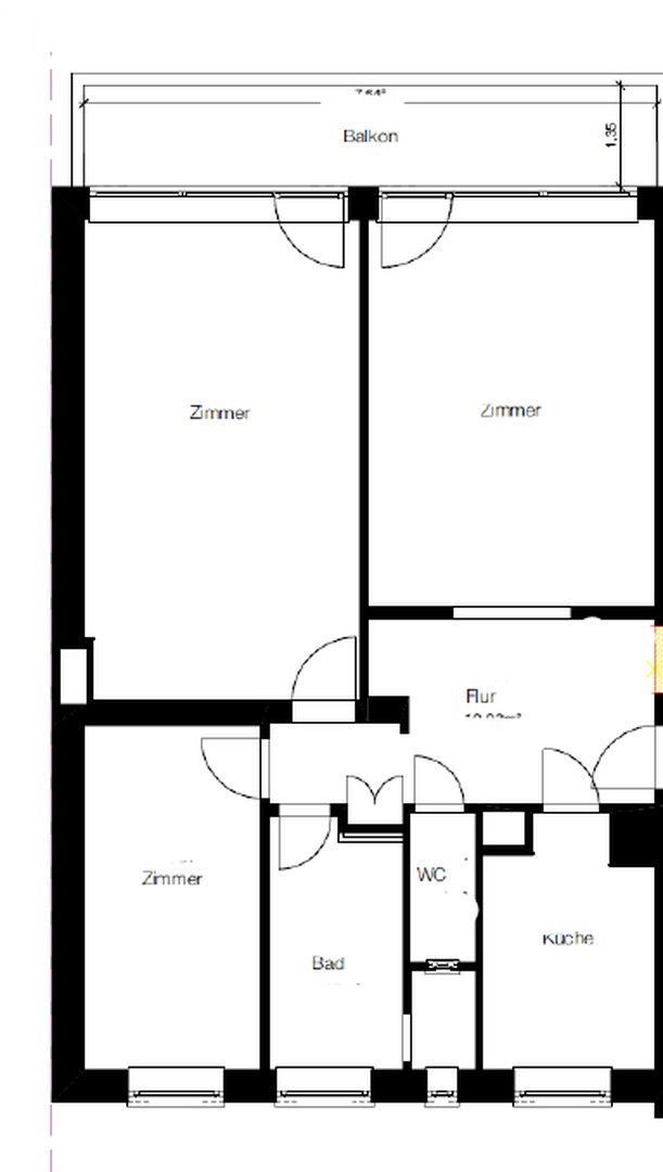 Foto 8 von 8 — Renovierte Wohnung mit Südbalkon direkt am Hamburger Stadtpark