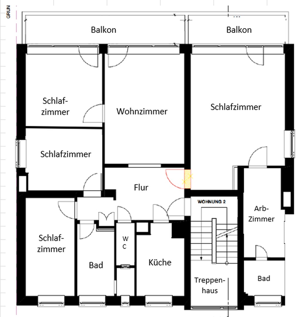 Foto 10 von 10 — Renovierte FAMILIEN-Wohnung mit Südbalkon direkt am Hamburger Stadtpark