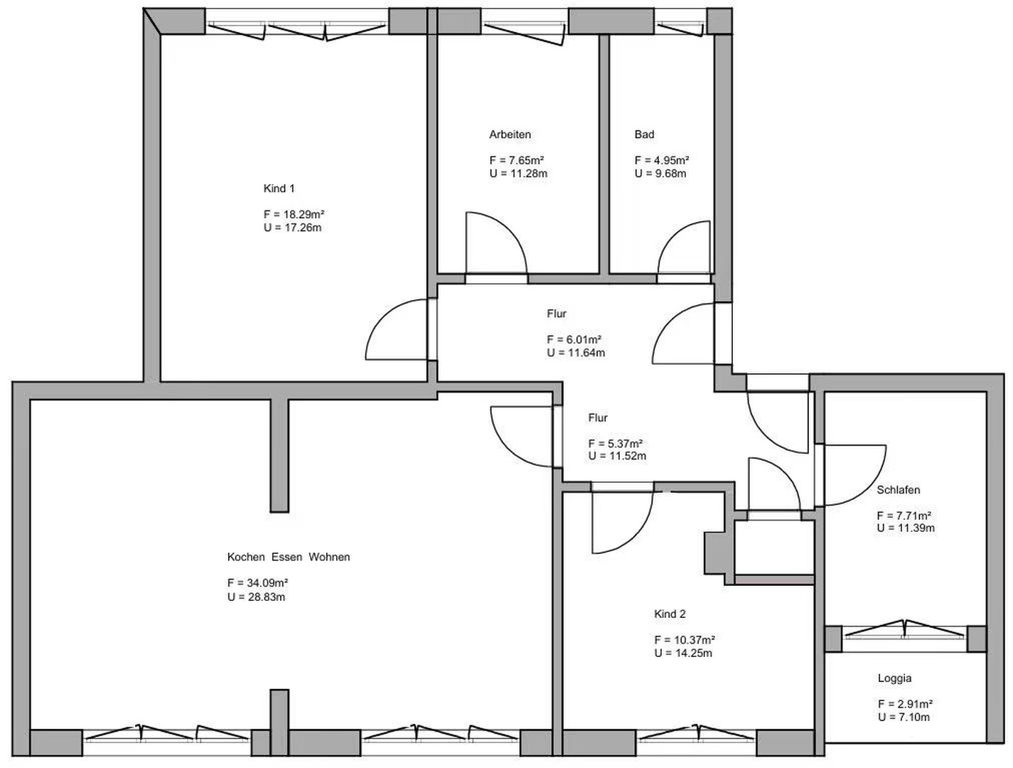 Foto 12 von 12 — Familienwohnung mit 170 m² Garten in Altona