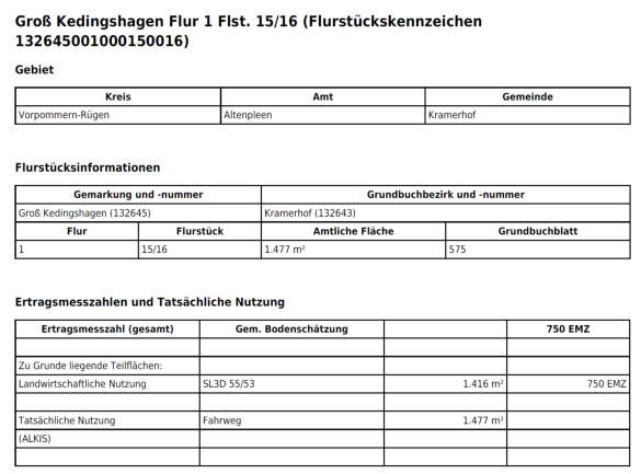 Foto 16 von 21 — Ruinöse ehem. Gärtnerei und Verkehrsfläche in Kramerhof OT Groß Kedingshagen