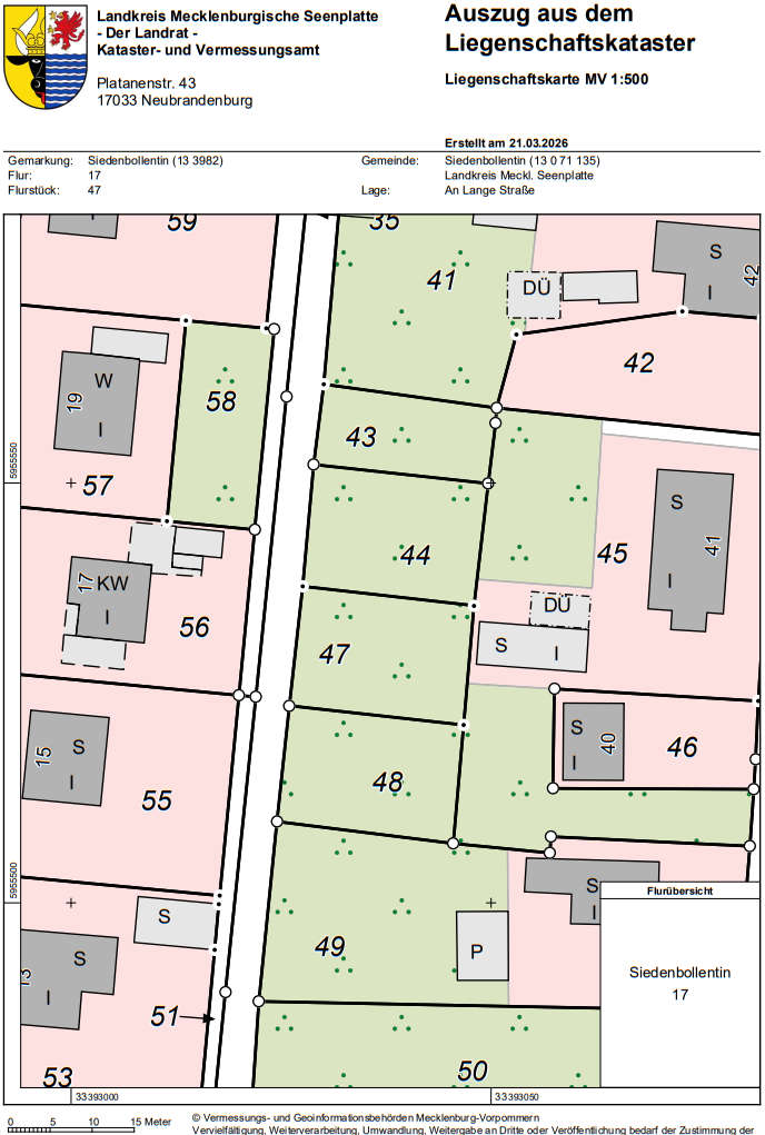 Foto 39 von 39 — Einfamilienhaus (Doppelhaushälfte) mit 2 Garagen in Siedenbollentin