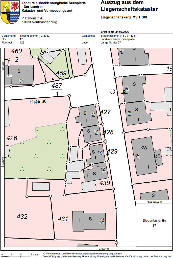 Foto 37 von 39 — Einfamilienhaus (Doppelhaushälfte) mit 2 Garagen in Siedenbollentin