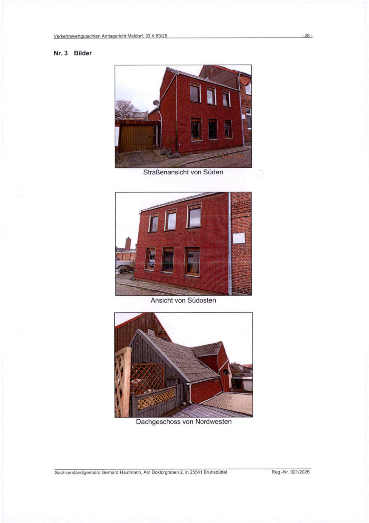 Foto 3 von 3 — Wohnhaus mit Anbau, Wintergarten und Garage in Marne