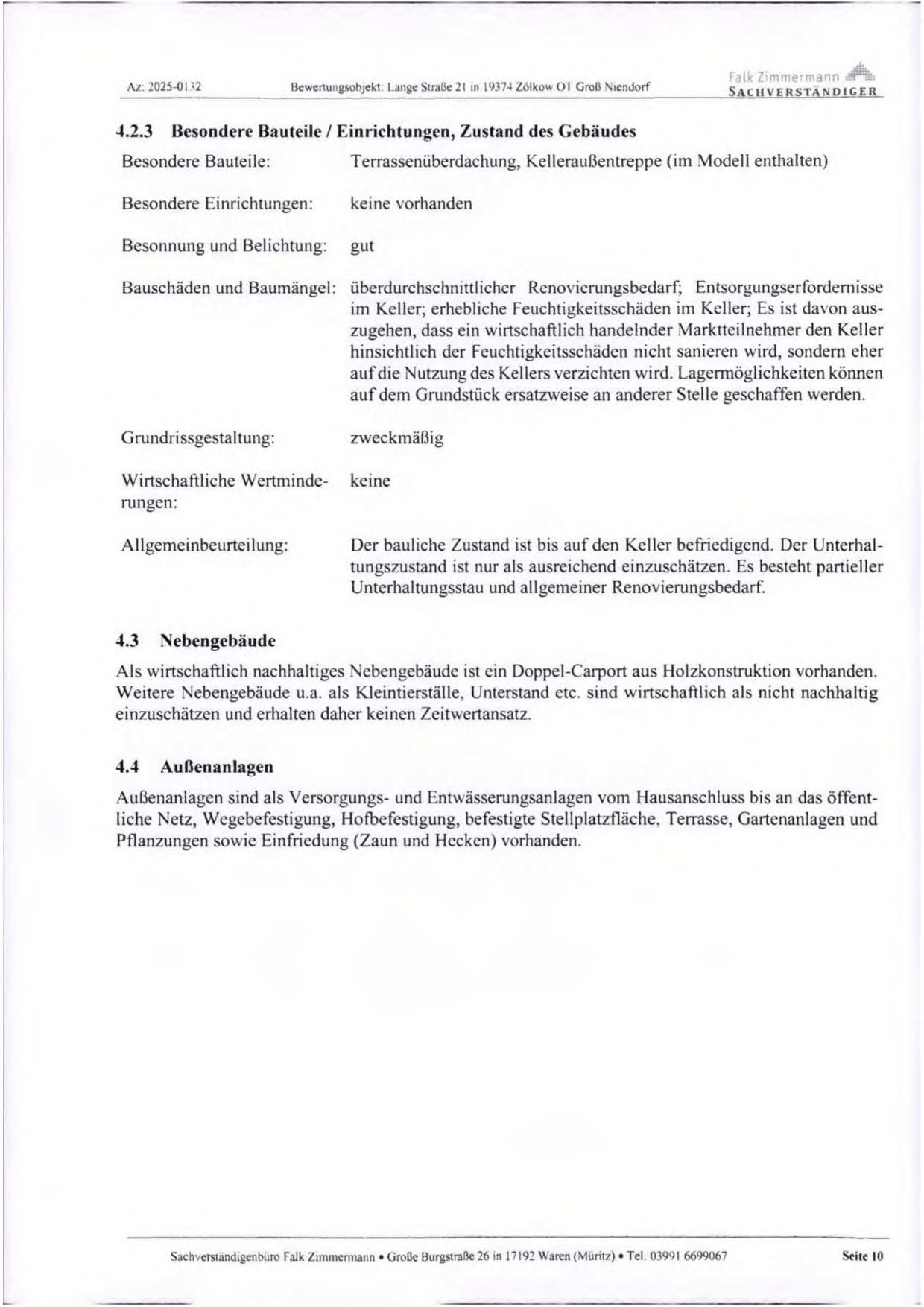 Foto 7 von 7 — Einfamilienhaus mit Doppelcarport in Zölkow OT Groß Niendorf