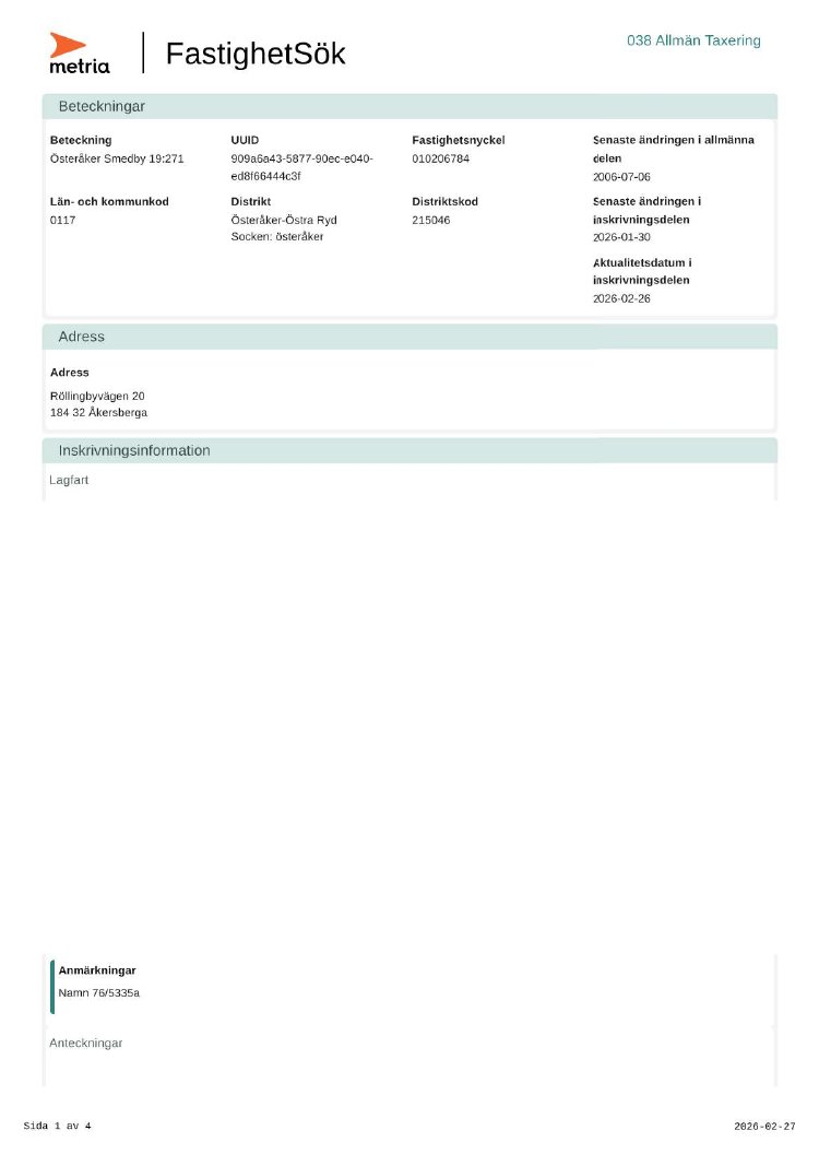 Foto 7 von 8 — Småhusenhet, bebyggd