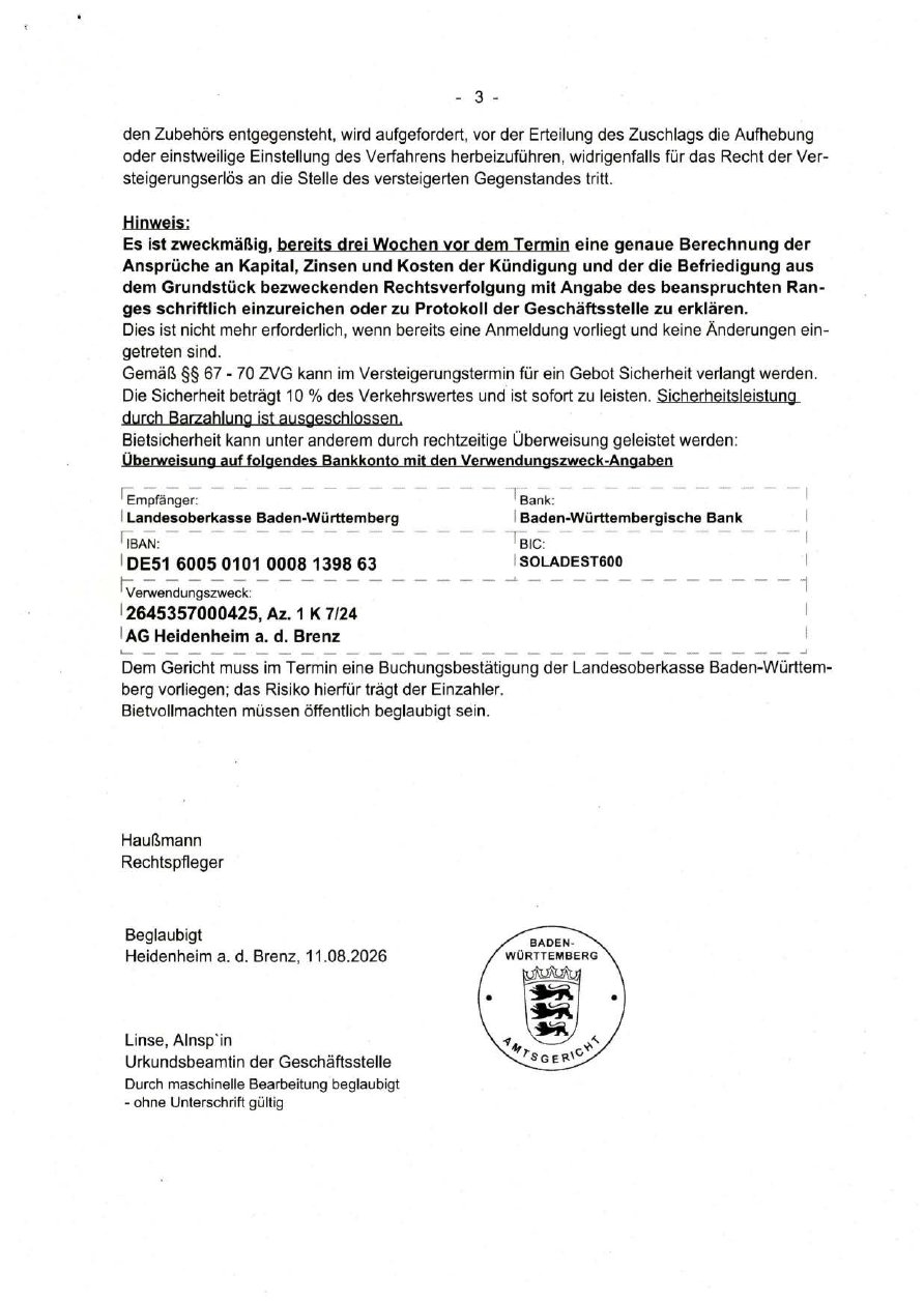Foto 5 von 5 — Wohnhaus mit Gewerbehalle sowie mehrere Bau- und Landwirtschaftsgrun…