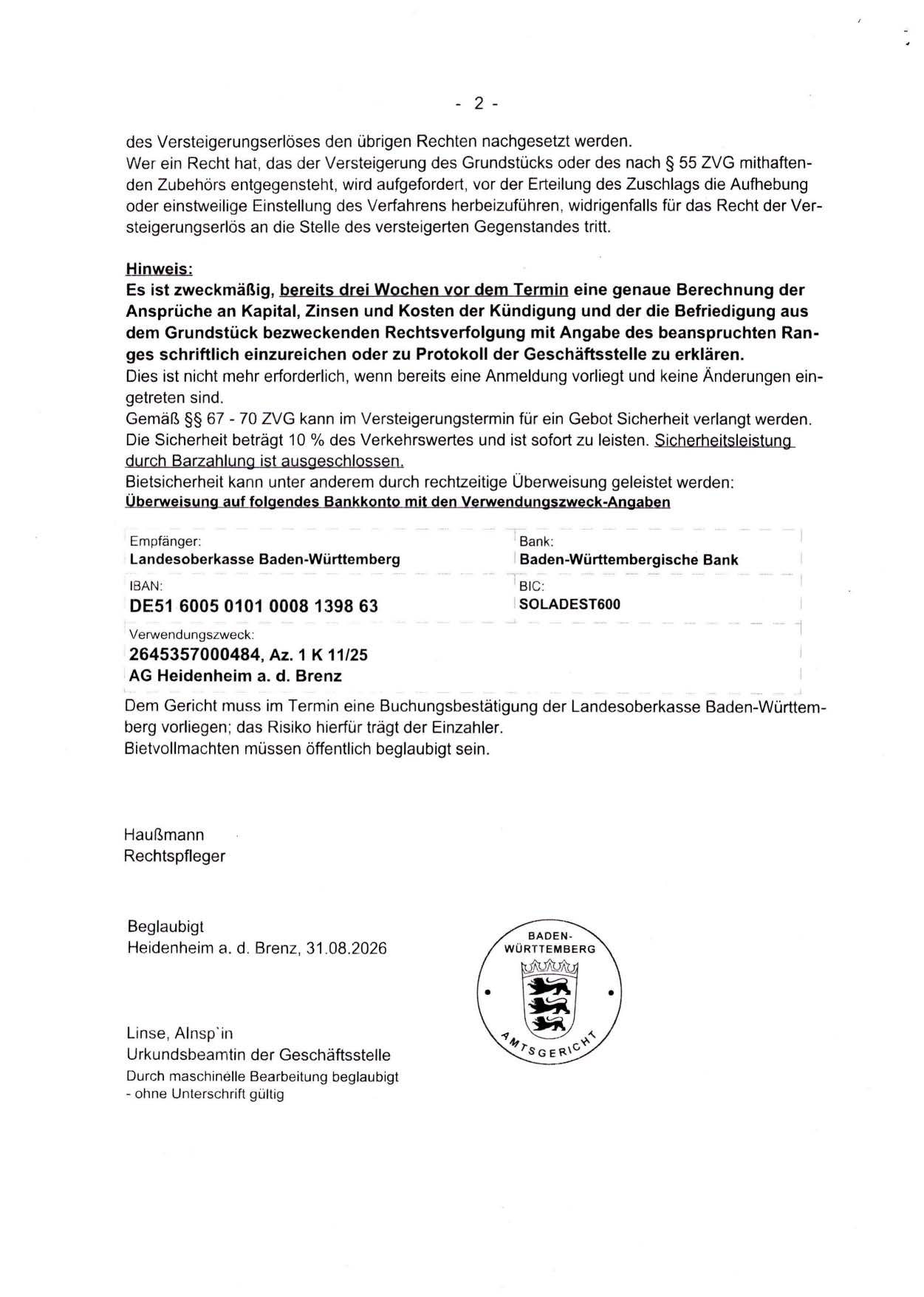 Foto 6 von 6 — Einfamilienhaus mit Doppelgarage