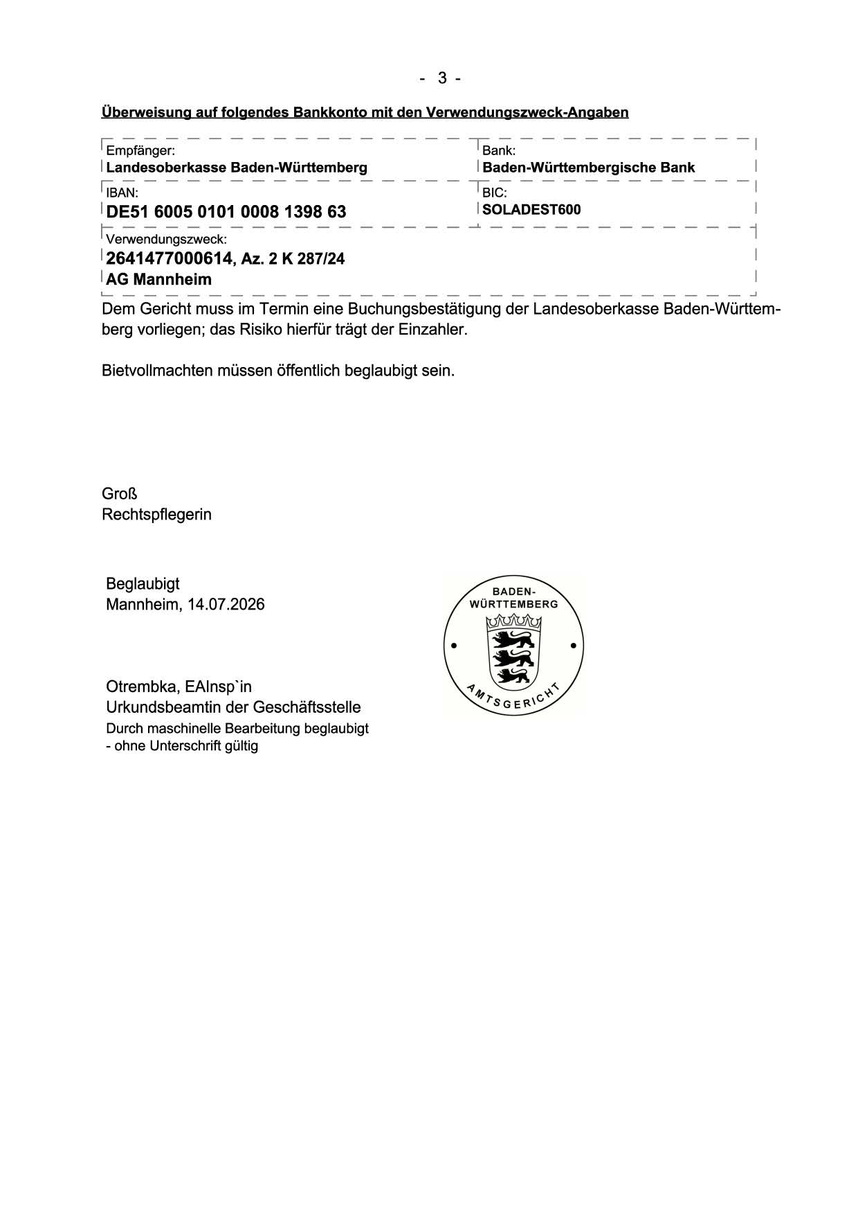 Foto 3 von 3 — Gewerbehalle mit Hoffläche und Stellplatzgrundstück