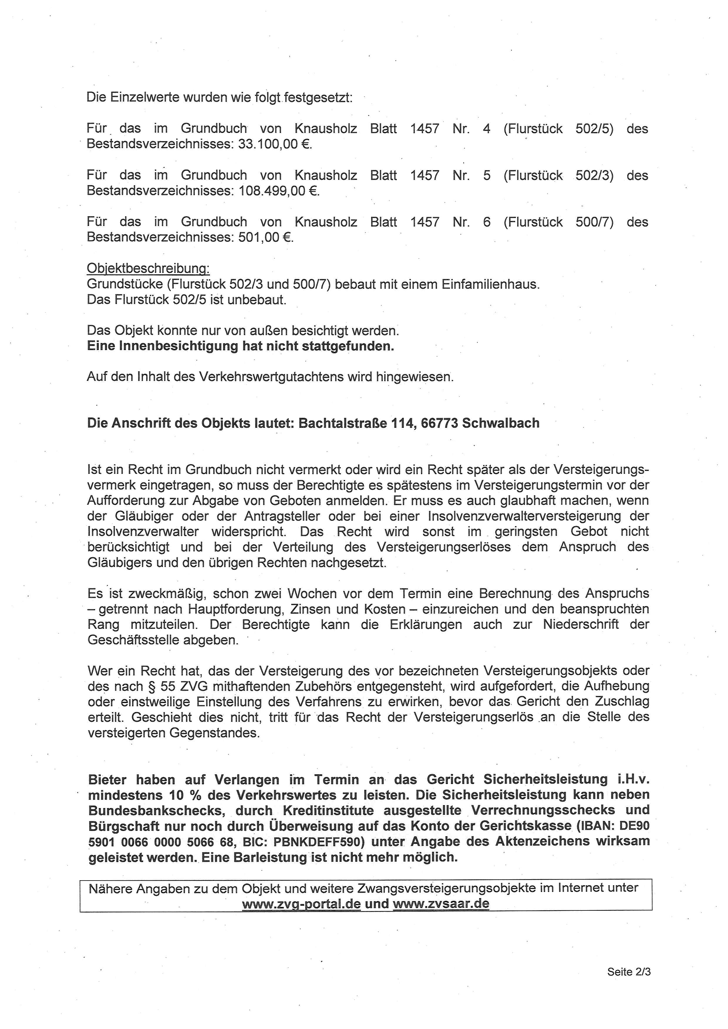 Foto 1 von 2 — Einfamilienhaus, unbebautes Grundstück