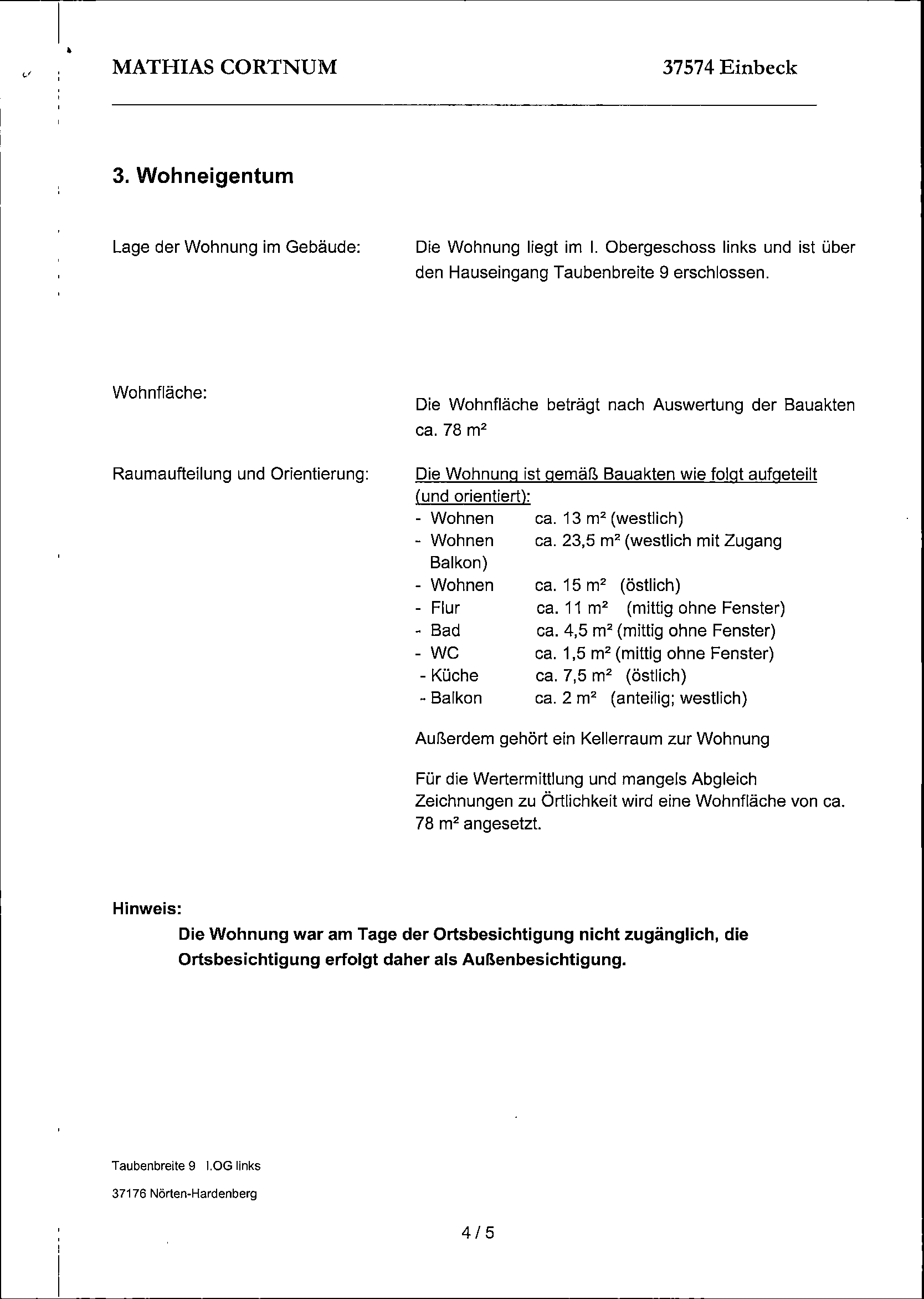 Foto 4 von 5 — Eigentumswohnung (3 bis 4 Zimmer)