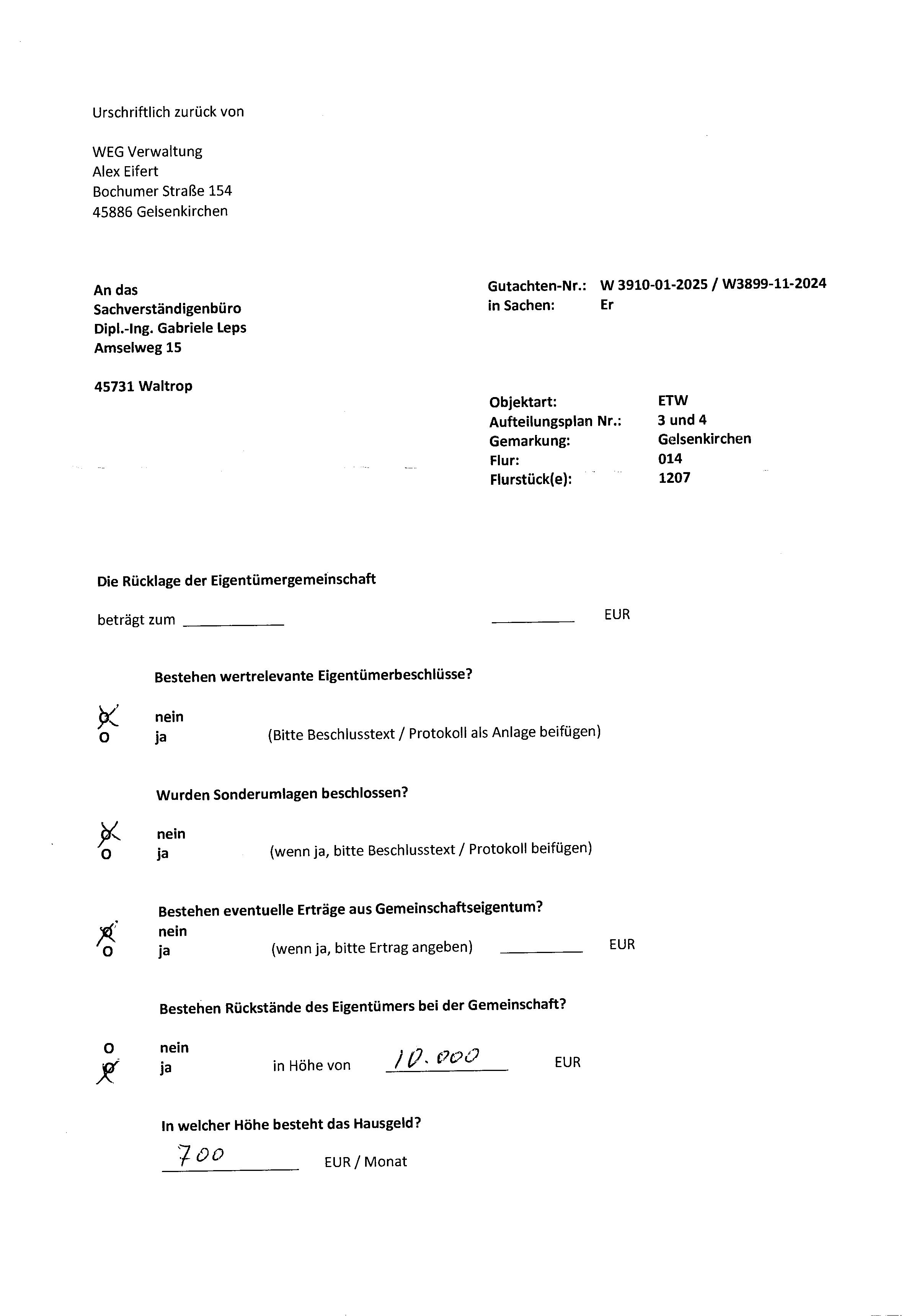 Foto 70 von 99 — Eigentumswohnung (3 bis 4 Zimmer), Die ETW Nr. 4 wird zusammen mit der ETW Nr. 3 und der ETW Nr. 5 als wirtschaftliche Einheit genutzt und ist zum Wertermittlungsstichtag als Einheit vermietet.