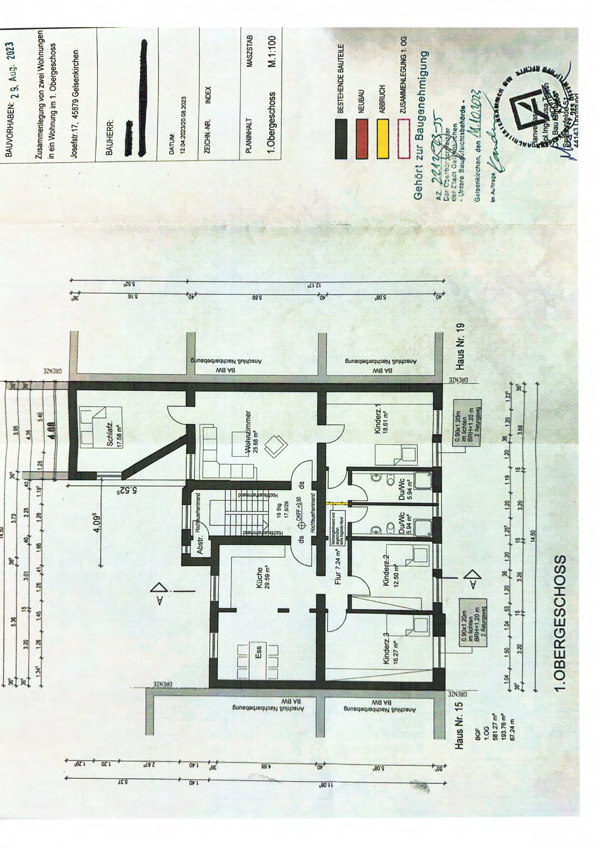 Foto 72 von 99 — Eigentumswohnung (3 bis 4 Zimmer), Die ETW Nr. 4 wird zusammen mit der ETW Nr. 3 und der ETW Nr. 5 als wirtschaftliche Einheit genutzt und ist zum Wertermittlungsstichtag als Einheit vermietet.