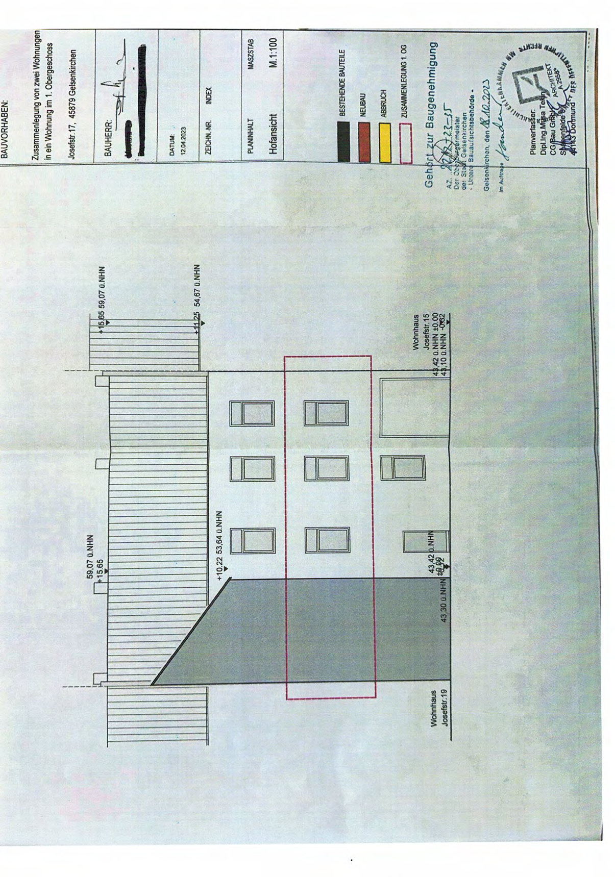 Foto 74 von 99 — Eigentumswohnung (3 bis 4 Zimmer), Die ETW Nr. 4 wird zusammen mit der ETW Nr. 3 und der ETW Nr. 5 als wirtschaftliche Einheit genutzt und ist zum Wertermittlungsstichtag als Einheit vermietet.