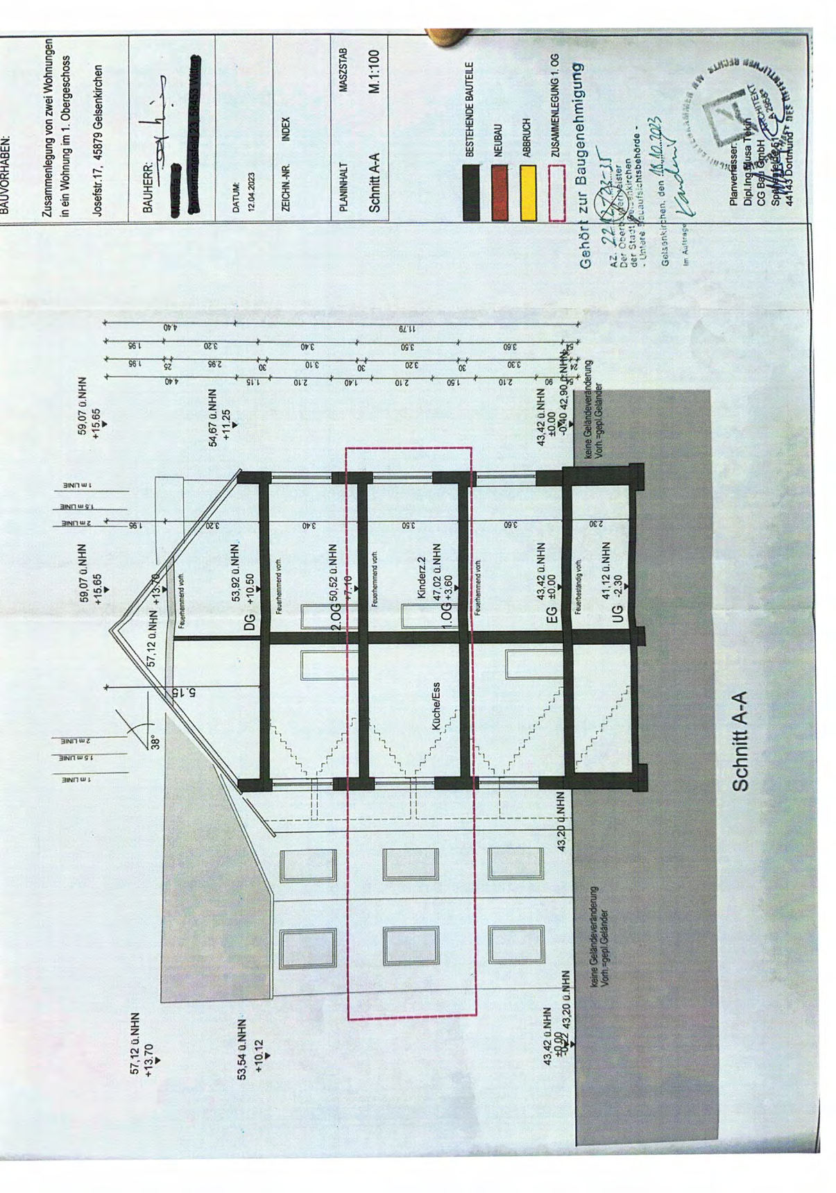 Foto 75 von 99 — Eigentumswohnung (3 bis 4 Zimmer), Die ETW Nr. 4 wird zusammen mit der ETW Nr. 3 und der ETW Nr. 5 als wirtschaftliche Einheit genutzt und ist zum Wertermittlungsstichtag als Einheit vermietet.