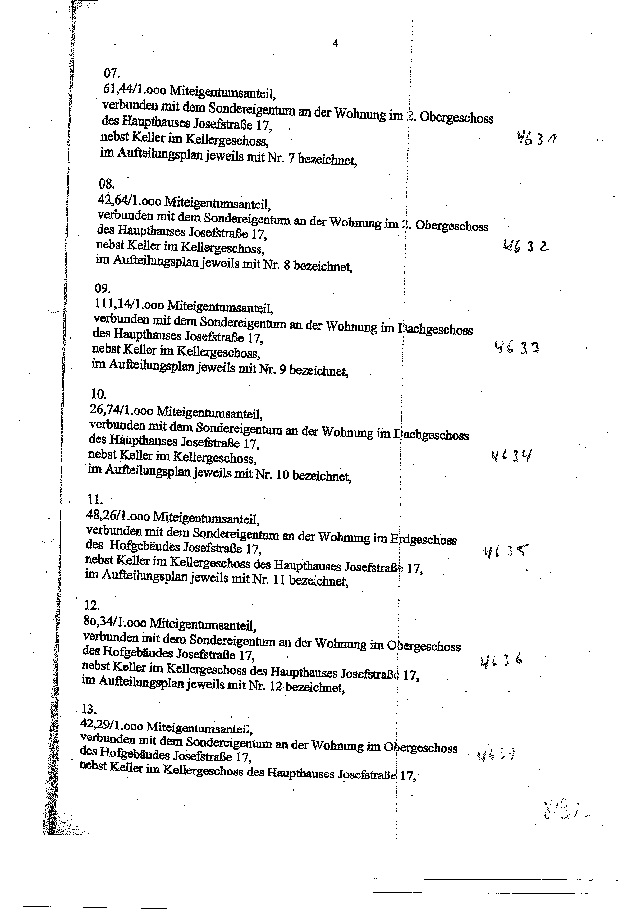Foto 14 von 88 — Eigentumswohnung (3 bis 4 Zimmer), Die ETW Nr. 4 wird zusammen mit der ETW Nr. 3 und der ETW Nr. 5 als wirtschaftliche Einheit genutzt und ist zum Wertermittlungsstichtag als Einheit vermietet.