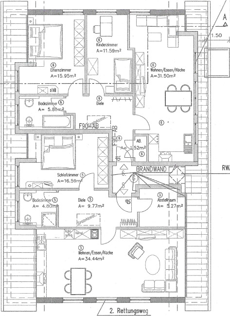 Foto 21 von 23 — Eigentumswohnung (1 bis 2 Zimmer), Sondernutzungsrechte Kellerraum, Fahrradstellplatz, Pkw-Stellplatz im Freien