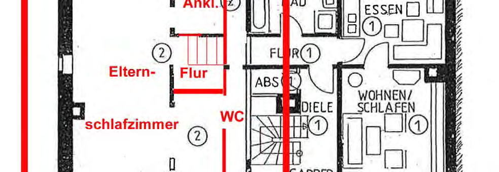 Foto 6 von 10 — Doppelhaushälfte, Wohnungseigentum an Doppelhaushälfte aus dem Baujahr 1811 mit ca. 154 m² Wohnfläche