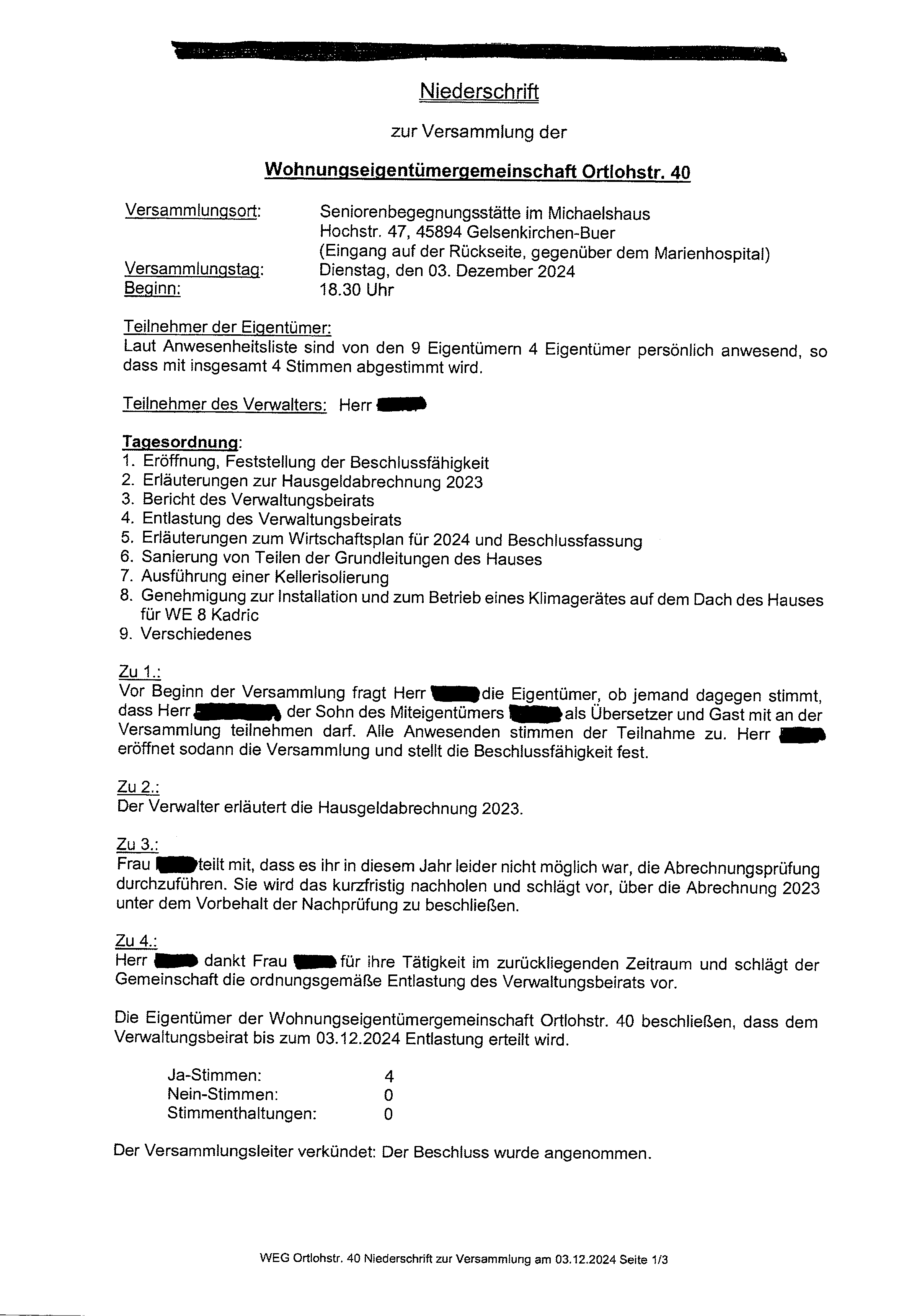 Foto 114 von 122 — Eigentumswohnung (1 bis 2 Zimmer), ETW Nr. 2 im EG: Diele, Schlafzimmer, Badezimmer, Wohnzimmer mit offenem Küchenbereich. Die ETW Nr. 2 ist zum Wertermittlungsstichtag vermietet.