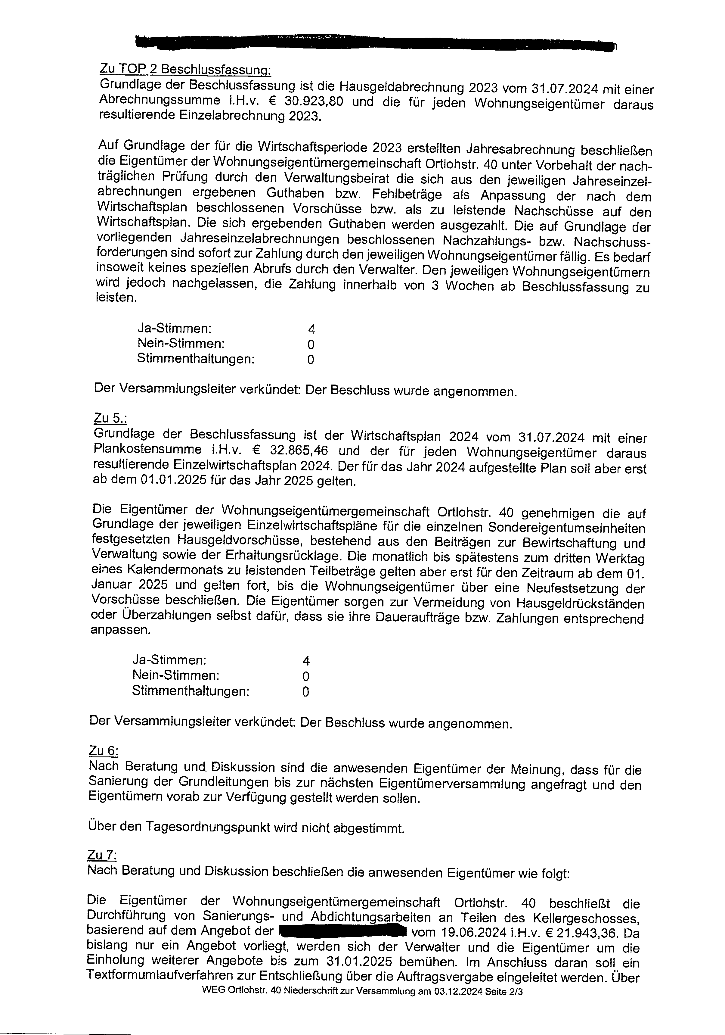 Foto 115 von 122 — Eigentumswohnung (1 bis 2 Zimmer), ETW Nr. 2 im EG: Diele, Schlafzimmer, Badezimmer, Wohnzimmer mit offenem Küchenbereich. Die ETW Nr. 2 ist zum Wertermittlungsstichtag vermietet.