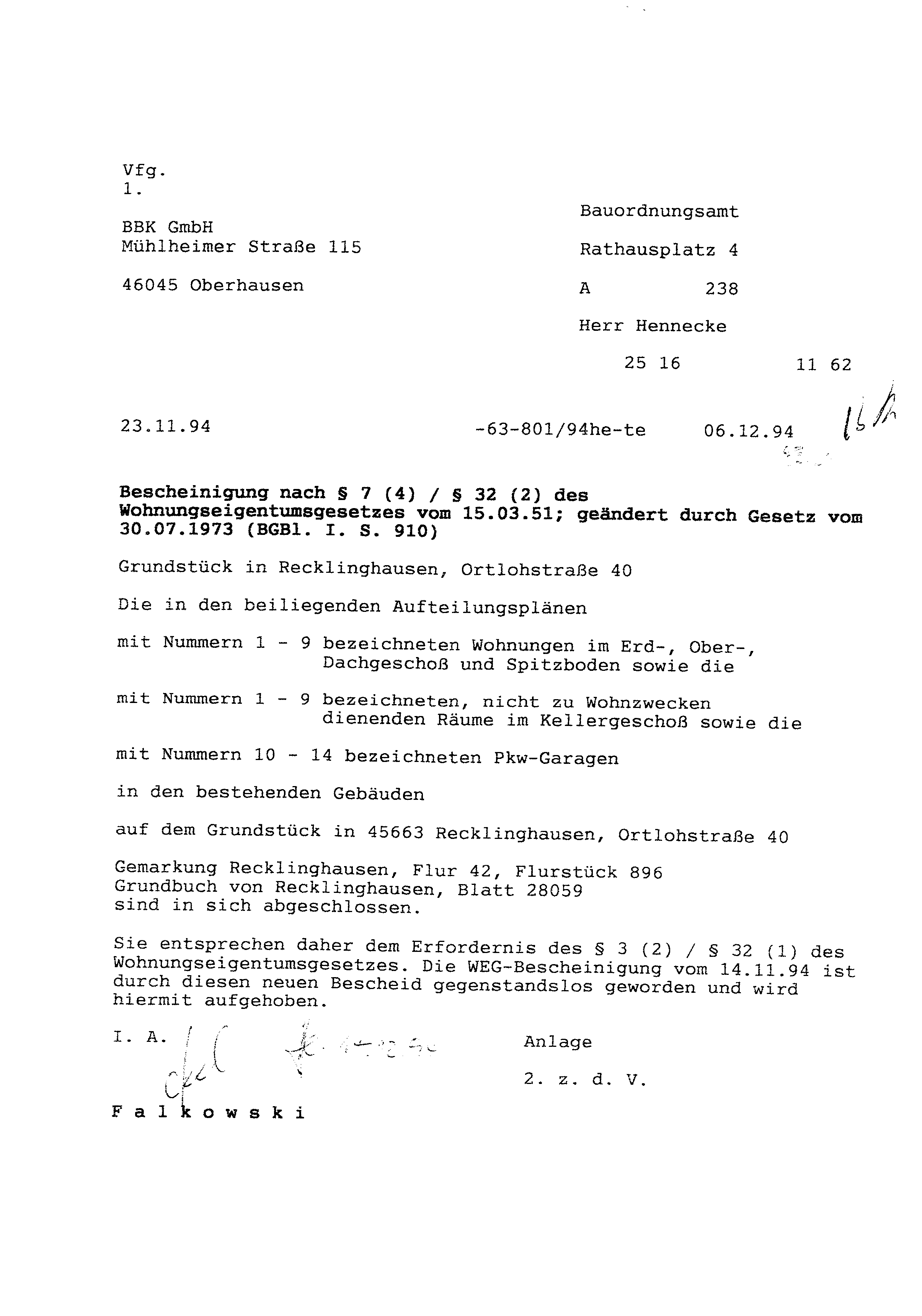 Foto 41 von 122 — Eigentumswohnung (1 bis 2 Zimmer), ETW Nr. 2 im EG: Diele, Schlafzimmer, Badezimmer, Wohnzimmer mit offenem Küchenbereich. Die ETW Nr. 2 ist zum Wertermittlungsstichtag vermietet.
