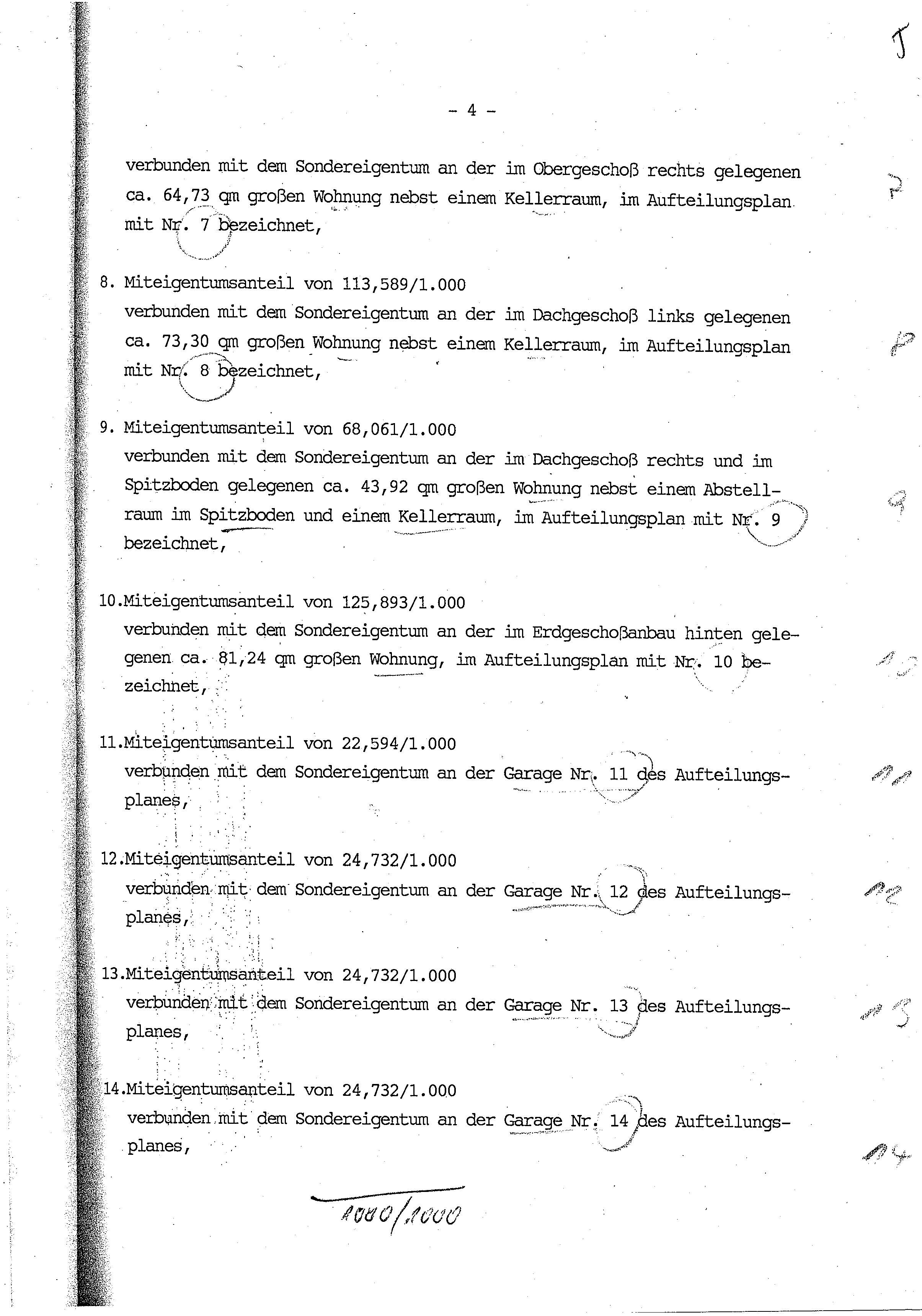Foto 69 von 122 — Eigentumswohnung (1 bis 2 Zimmer), ETW Nr. 2 im EG: Diele, Schlafzimmer, Badezimmer, Wohnzimmer mit offenem Küchenbereich. Die ETW Nr. 2 ist zum Wertermittlungsstichtag vermietet.