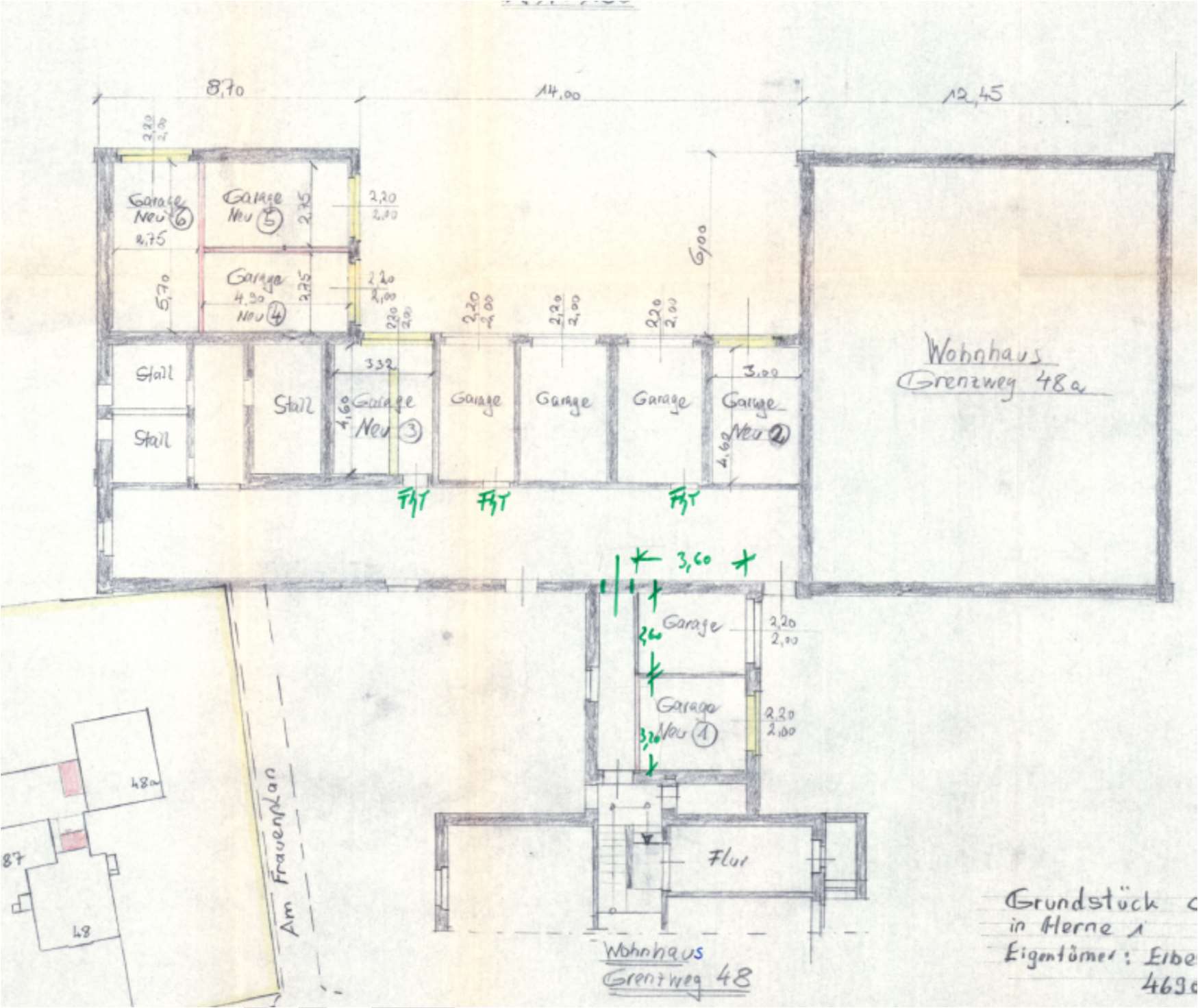 Foto 19 von 22 — Garage, Mehrfamilienhaus, 2 Mehrfamilienhäuser und ein Garagengebäude
