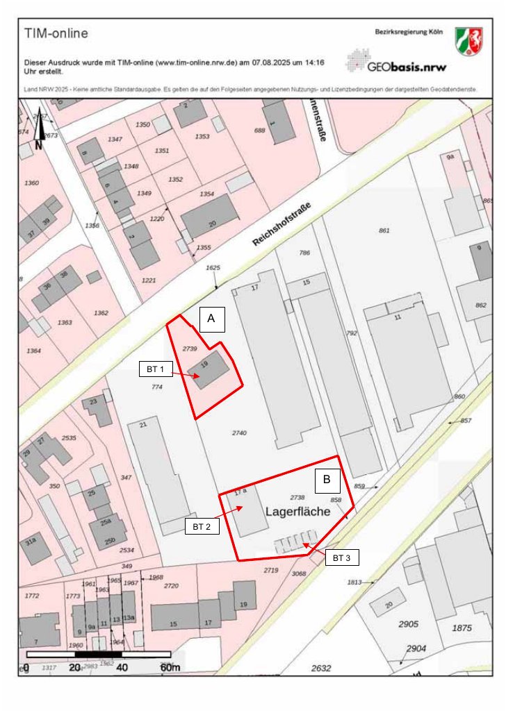 Foto 1 von 1 — Mehrfamilienhaus, Gewerbeeinheit (Malerbetrieb, Kfz-Werkstatt), 6 Fertiggaragen