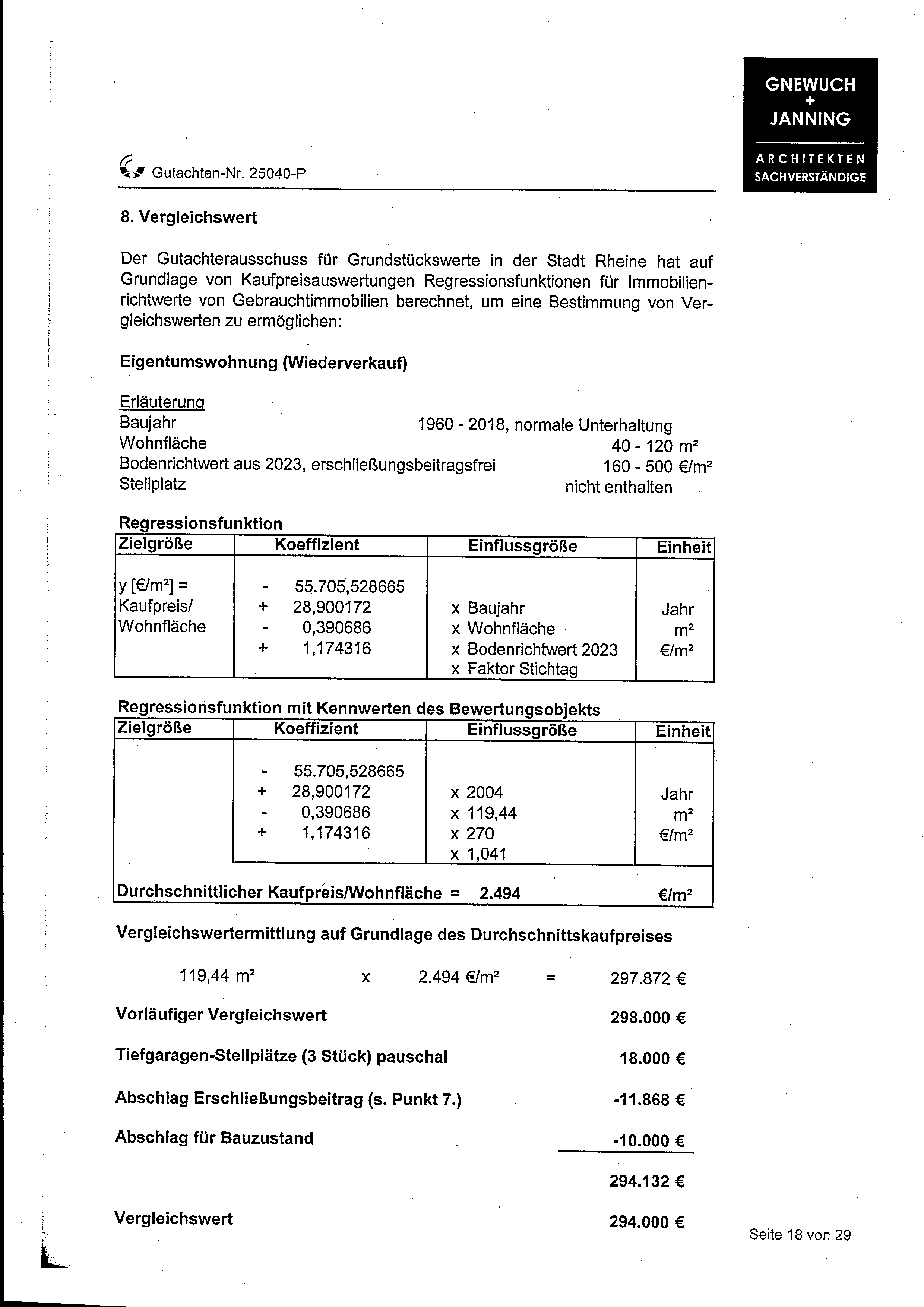 Foto 17 von 28 — Kfz-Stellplatz (Tiefgarage), Eigentumswohnung (3 bis 4 Zimmer)