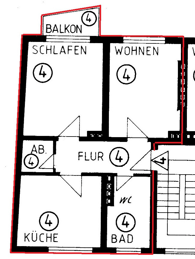 Foto 3 von 4 — Eigentumswohnung (1 bis 2 Zimmer)