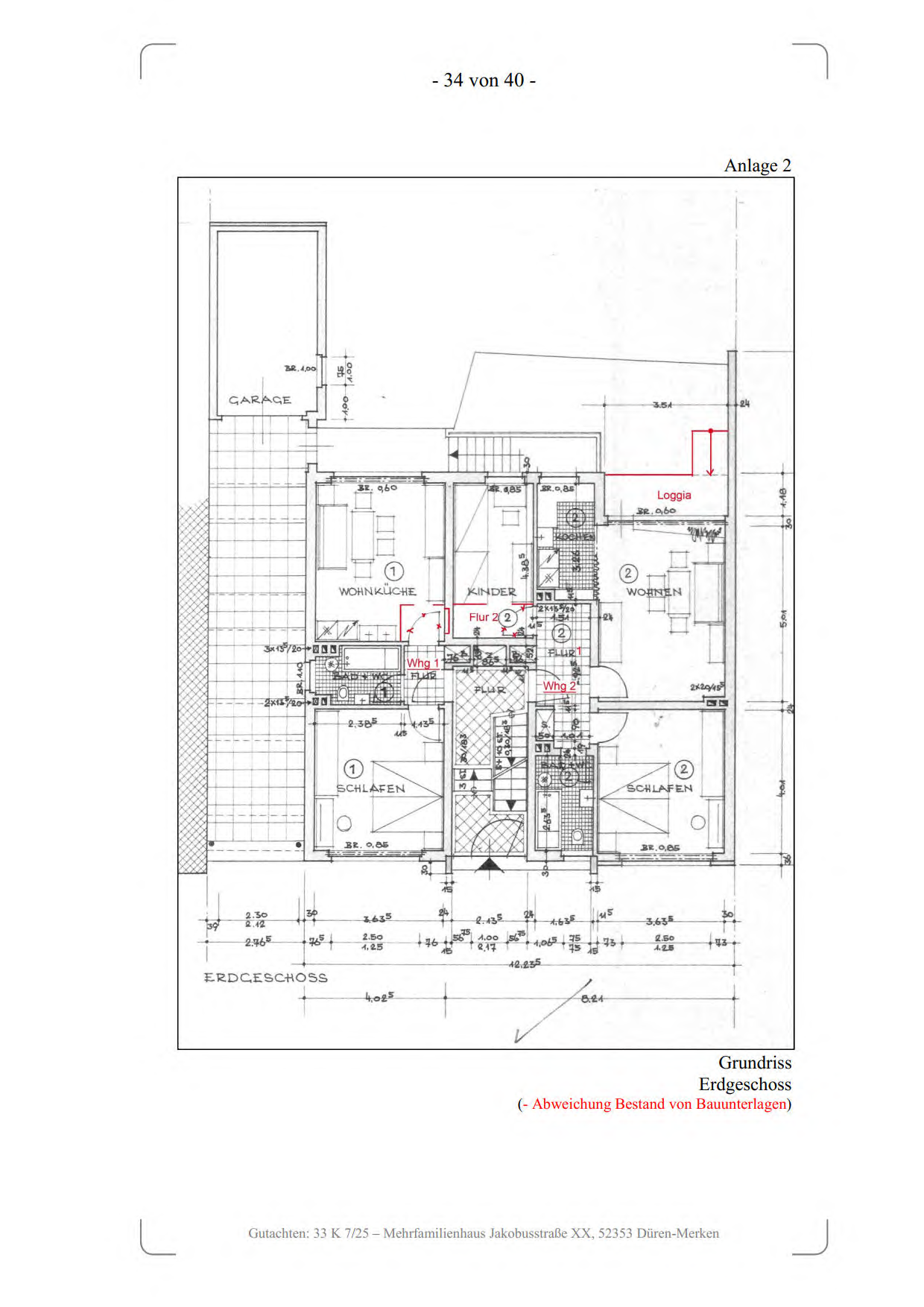 Foto 2 von 13 — Mehrfamilienhaus, Garage, einseitig angebautes, vollunterkellertes, zweigeschossiges Mehrfamilienhaus (6 Wohneinheiten) mit ausgebautem Dachgeschoss sowie eine PKW-Garage
