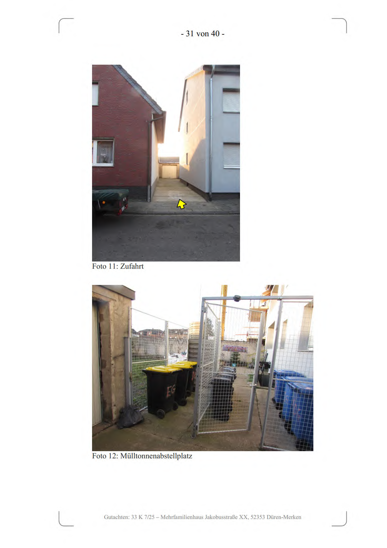 Foto 13 von 13 — Mehrfamilienhaus, Garage, einseitig angebautes, vollunterkellertes, zweigeschossiges Mehrfamilienhaus (6 Wohneinheiten) mit ausgebautem Dachgeschoss sowie eine PKW-Garage