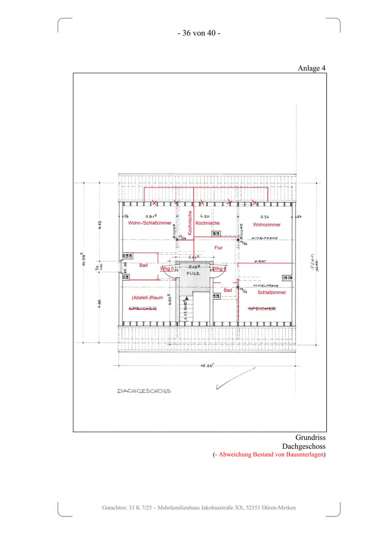 Foto 4 von 13 — Mehrfamilienhaus, Garage, einseitig angebautes, vollunterkellertes, zweigeschossiges Mehrfamilienhaus (6 Wohneinheiten) mit ausgebautem Dachgeschoss sowie eine PKW-Garage