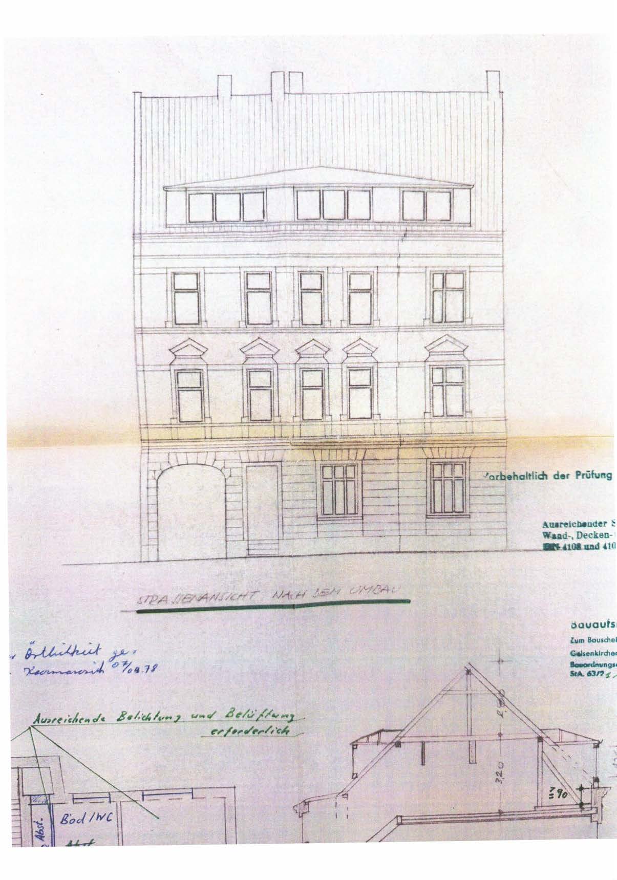 Foto 38 von 72 — Mehrfamilienhaus, zwei Nebengebäude (Werkstatt), einem Garagengebäude (Einzelgarage) und vier Reihengaragen