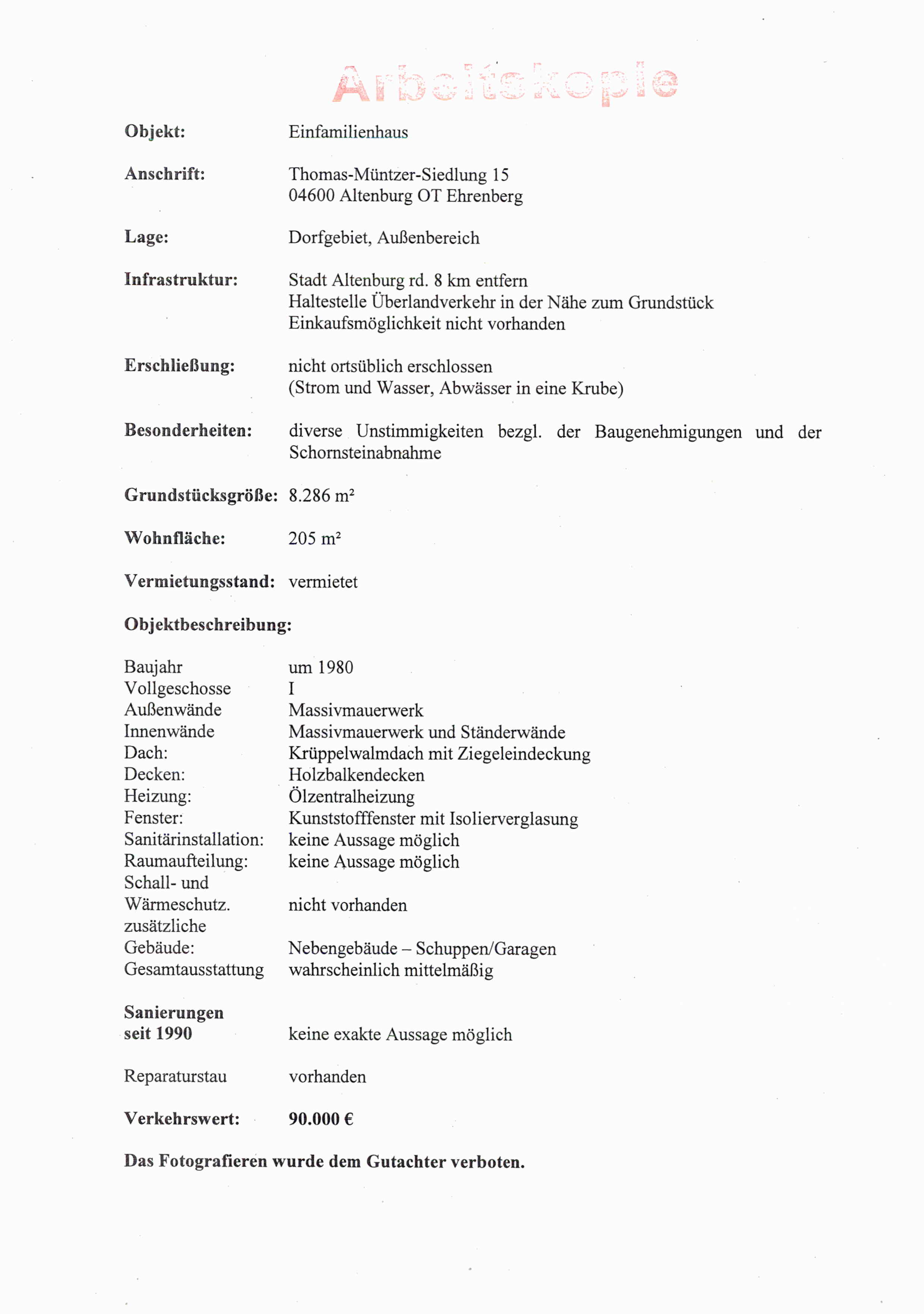 Foto 1 von 2 — Einfamilienhaus