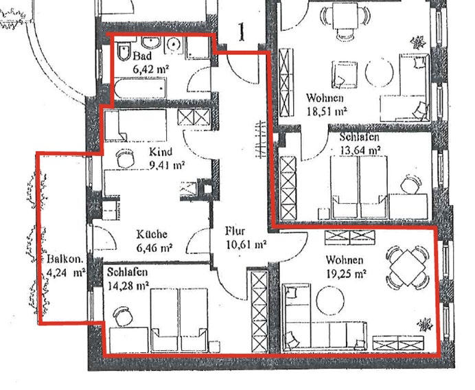 Foto 4 von 7 — Eigentumswohnung (1 bis 2 Zimmer)